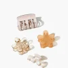 Assorted Flower Claw Clip Set