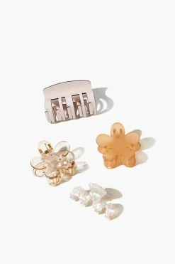 Assorted Flower Claw Clip Set