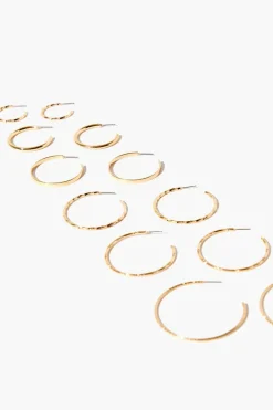 Assorted Hoop Earring Set