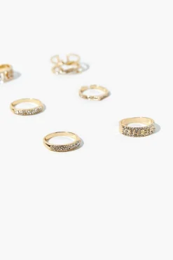Assorted Rhinestone Ring Set