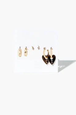 Assorted Stud & Hoop Earring Set