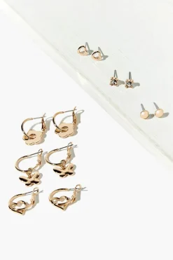Assorted Stud & Hoop Earring Set
