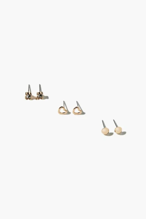 Assorted Stud & Hoop Earring Set