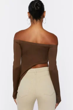 Asymmetrical Off-The-Shoulder Top