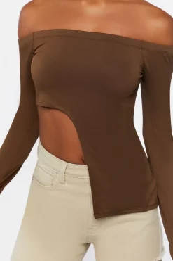 Asymmetrical Off-The-Shoulder Top