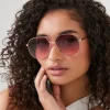 Aviator Frame Sunglasses