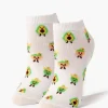 Avocado Print Ankle Socks