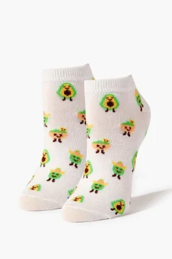 Avocado Print Ankle Socks