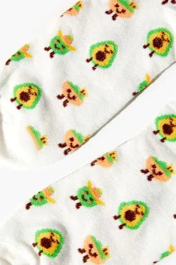 Avocado Print Ankle Socks