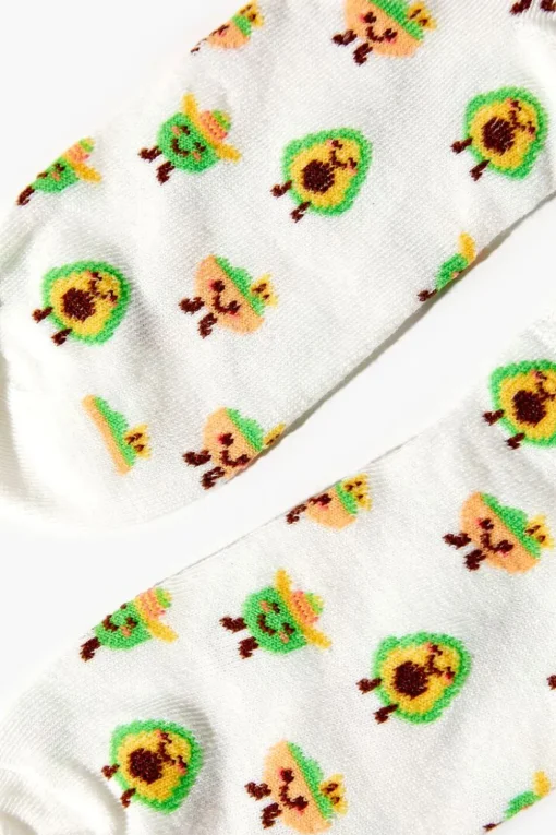 Avocado Print Ankle Socks