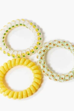 Avocado Spiral Hair Tie Set