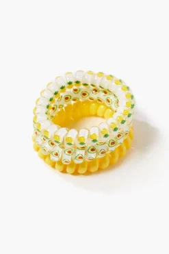 Avocado Spiral Hair Tie Set