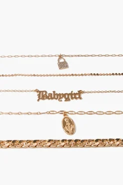 Babygirl Pendant Bracelet Set