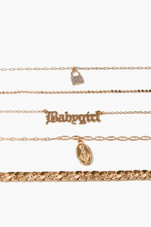 Babygirl Pendant Bracelet Set