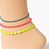 Ball Chain Anklet Set