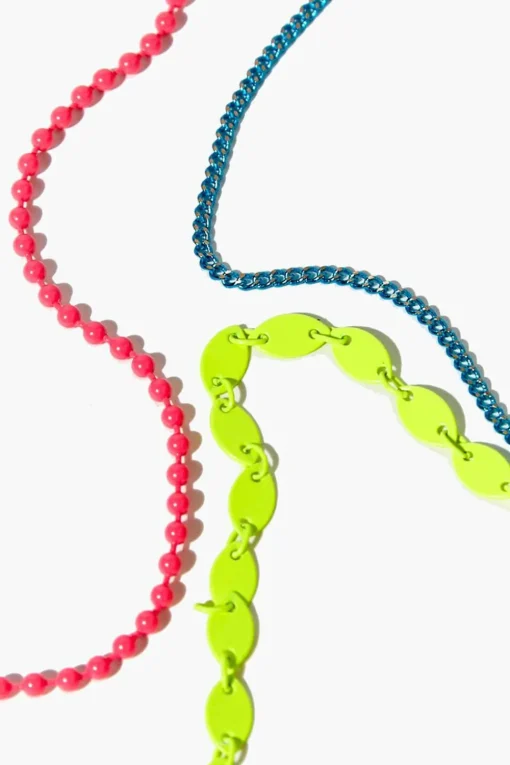 Ball Chain Anklet Set
