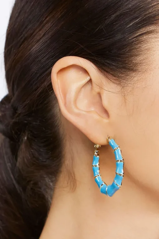 Bamboo Hoop Earrings