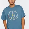 Barbed Wire Peace Sign Graphic Tee