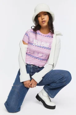 Barbie Fair Isle Cropped Tee