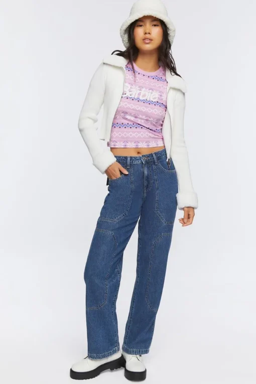 Barbie Fair Isle Cropped Tee