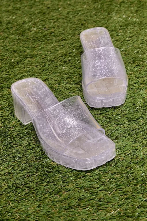 Barbie™ Glitter Jelly Block Heels