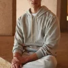 Basic Heathered Drawstring Hoodie