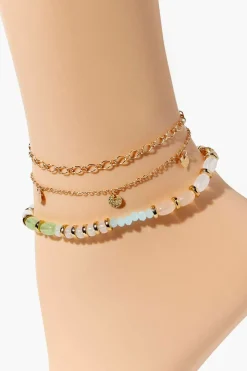 Beaded Anklet Set