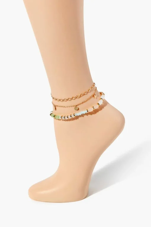 Beaded Anklet Set