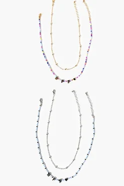 Beaded Bff Necklace Set