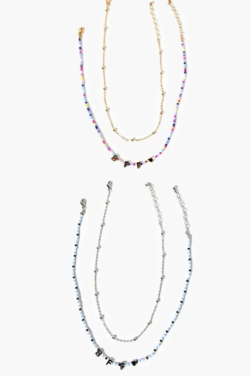 Beaded Bff Necklace Set