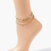 Beaded Chain Anklet Set