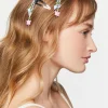 Beaded Charm Snap Hair Clip Set