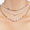 Beaded Faux Pearl Necklace Set