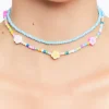 Beaded Floral Necklace Set