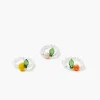 Beaded Fruit Stretch Ring Set
