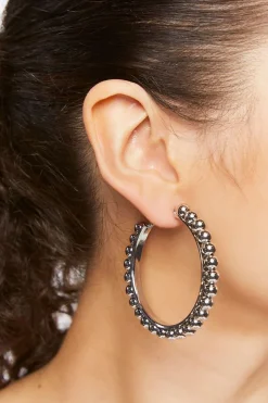 Beaded Hoop Earrings