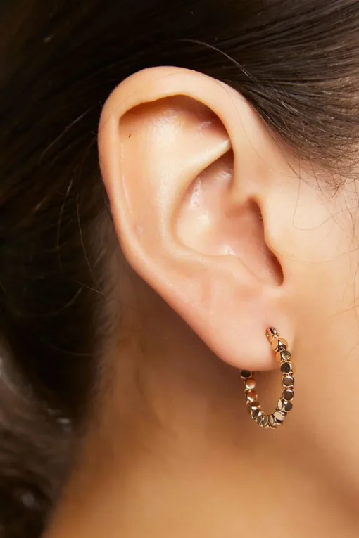 Beaded Hoop Earrings