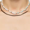 Beaded Snake Chain Layered Necklace
