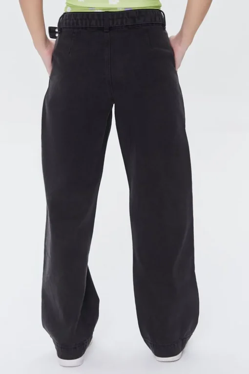 Belted Cargo Jeans