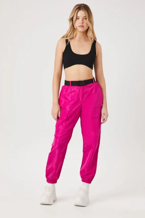 Belted Cargo Joggers