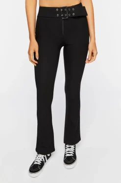 Belted Flare Pants