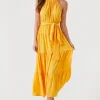 Belted Halter Maxi Dress