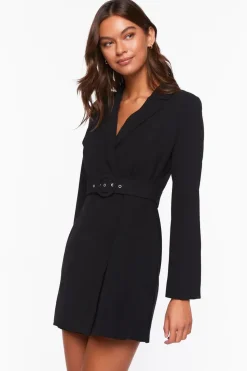 Belted Mini Wrap Dress