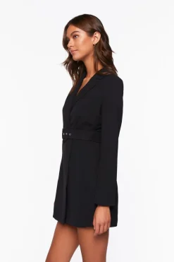Belted Mini Wrap Dress