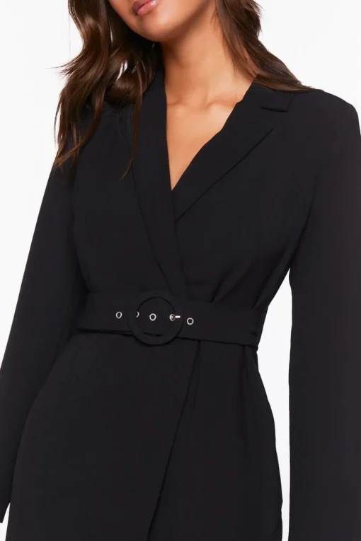 Belted Mini Wrap Dress