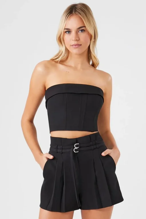 Belted Paperbag Shorts