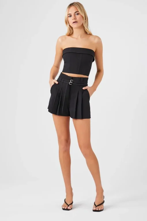 Belted Paperbag Shorts