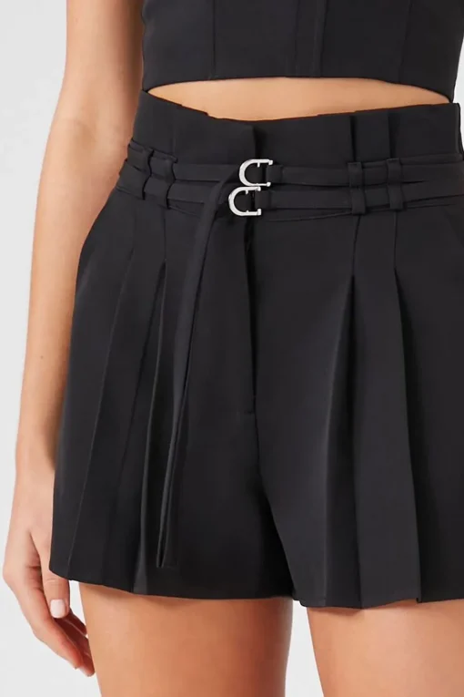 Belted Paperbag Shorts