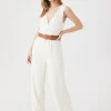 Belted Wide-Leg Jumpsuit
