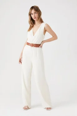 Belted Wide-Leg Jumpsuit